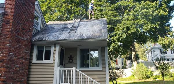 During Roof Cleaning in Beverly, MA (5)