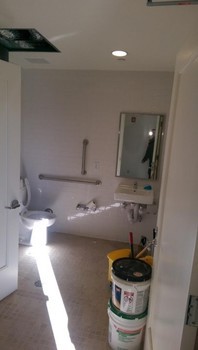Before Deep Construction Cleaning at Banana Republic in Lynnfield, MA on Market St.